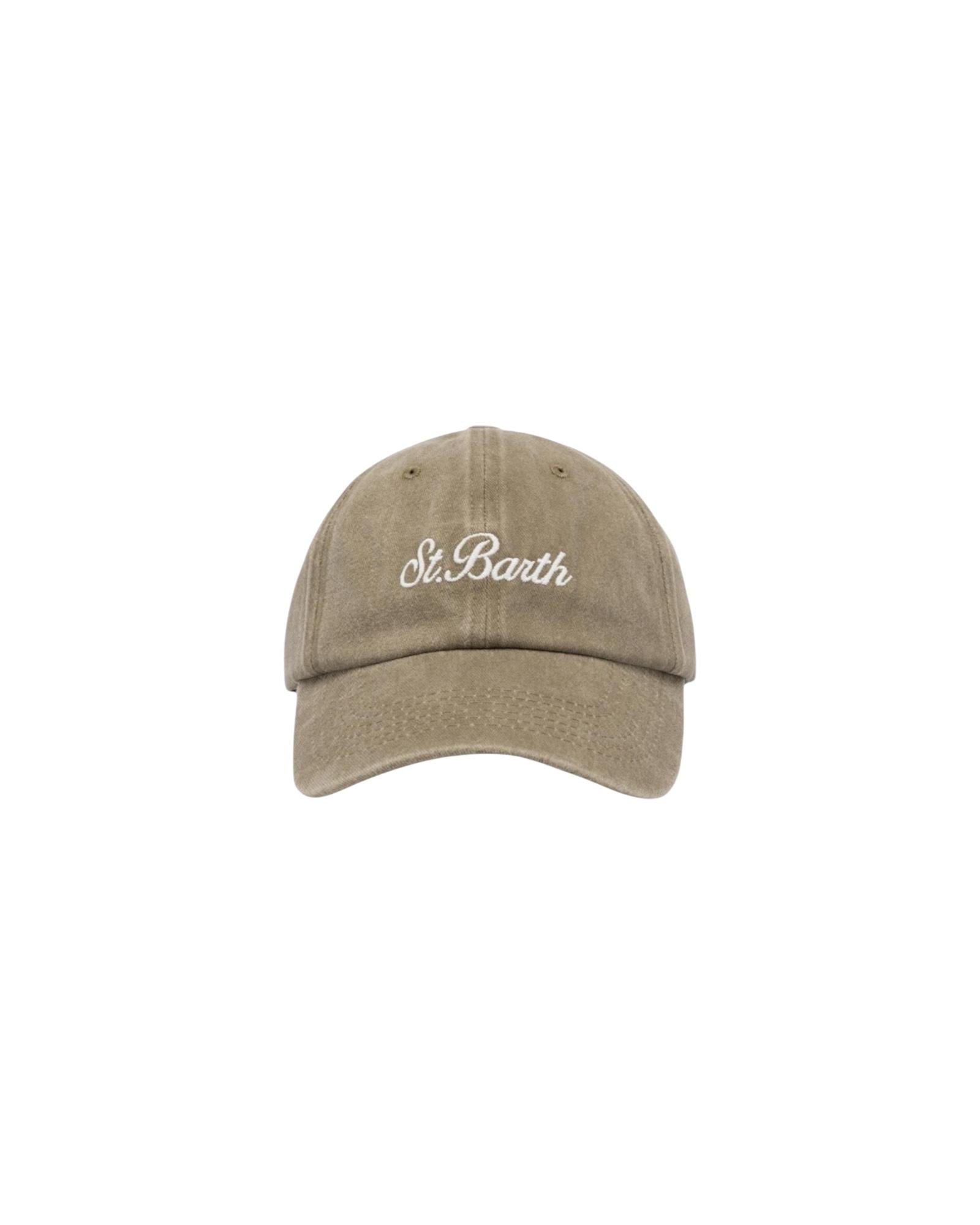 Cappellino Davis in denim beige con ricamo Saint Barth DAS0004 01851H MC2 SAINT BARTH