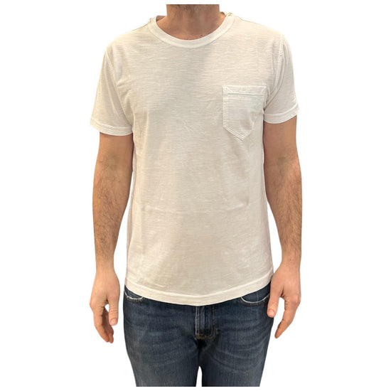 T-shirt Uomo Casco Bay Fiammata White 1001 WHITE BL'KER 