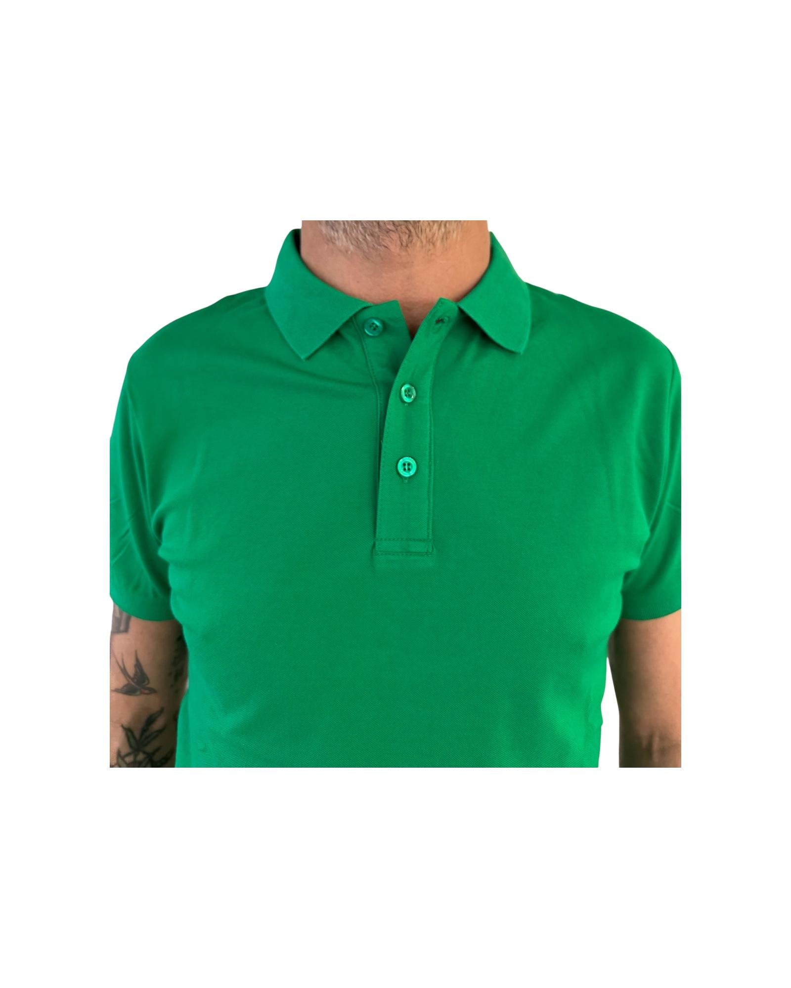 Polo in cotone Verde POLO COTONE VERDE RE.VI.VAL 