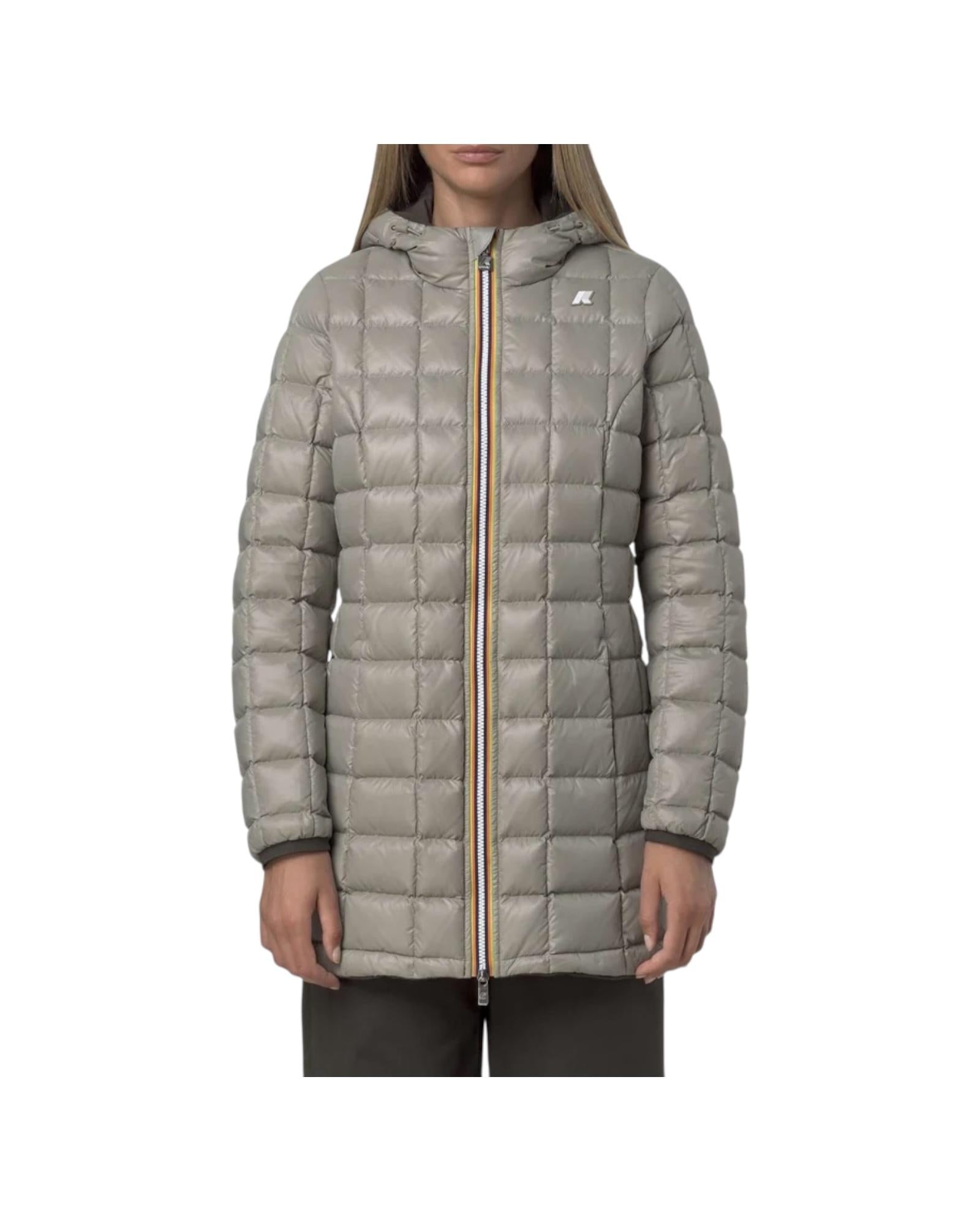 Giacca reversibile da donna Black olive green oak K8134CW B42 K-way