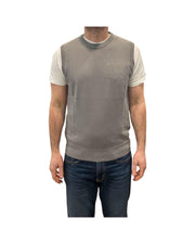 Gilet in cotone Piombo