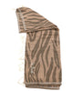 Animal print jacquard cotton beach towel Foutas.