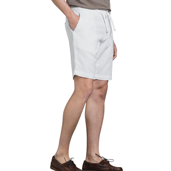 Bermuda in misto lino White NILS102 MLNC24 IMPURE 