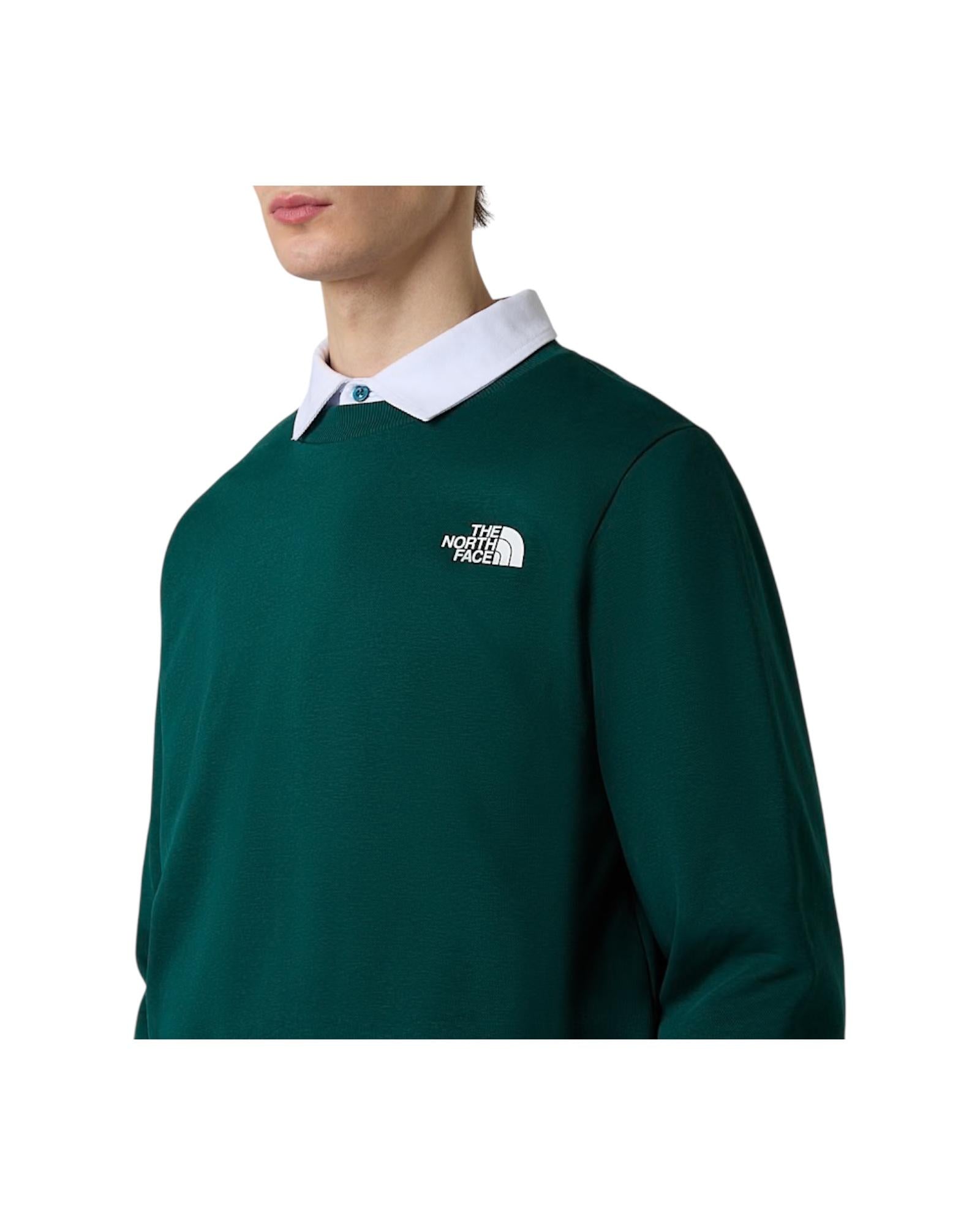 Felpa Simple Dome Hunter Green Uomo NF0A89FB HUNTER GREEN THE NORTH FACE 