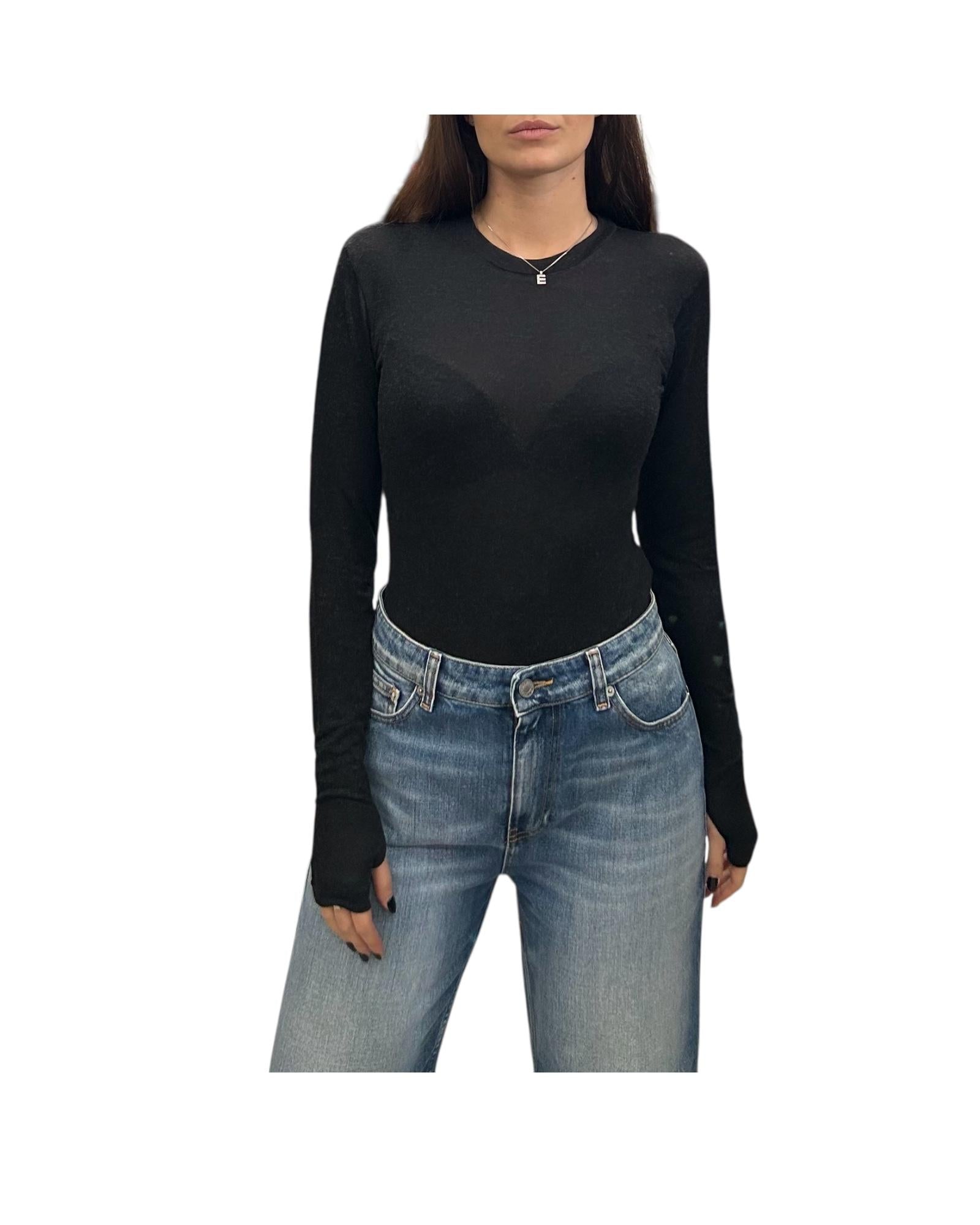 Body manica lunga Nero MAILLOT 16 CHS 