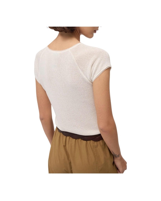 Maglia in viscosa Latte FSS DM8162 LATTE OTTOD'AME 