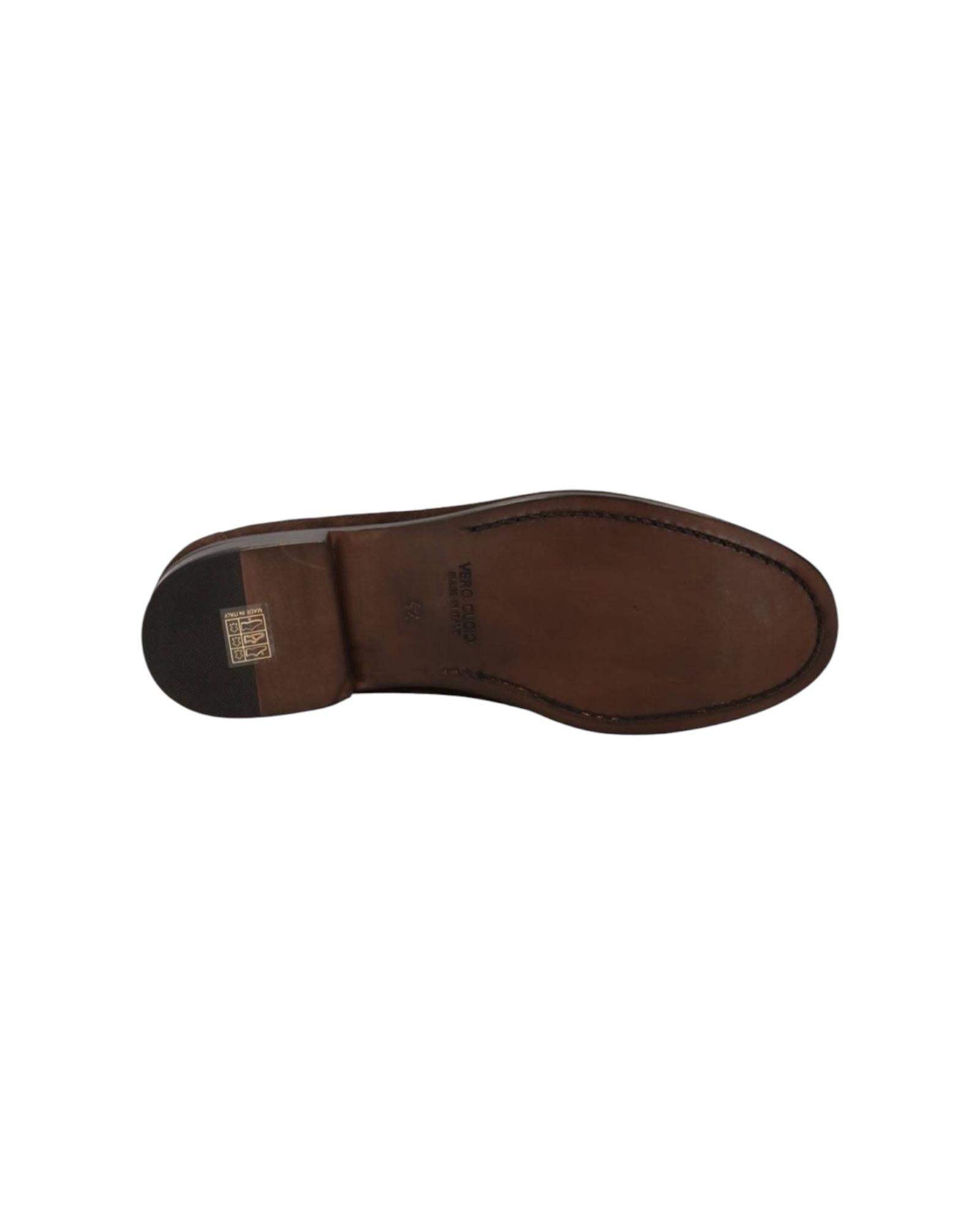 Mocassino con nappine in camoscio Testa di moro SBG1020 TESTA DI MORO KEBO 