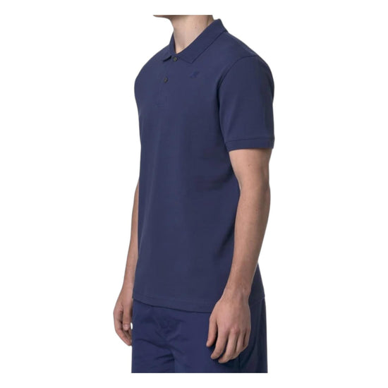 Amedee Pique tinta unita blue deep cobalt K5127BW 867 K-WAY 