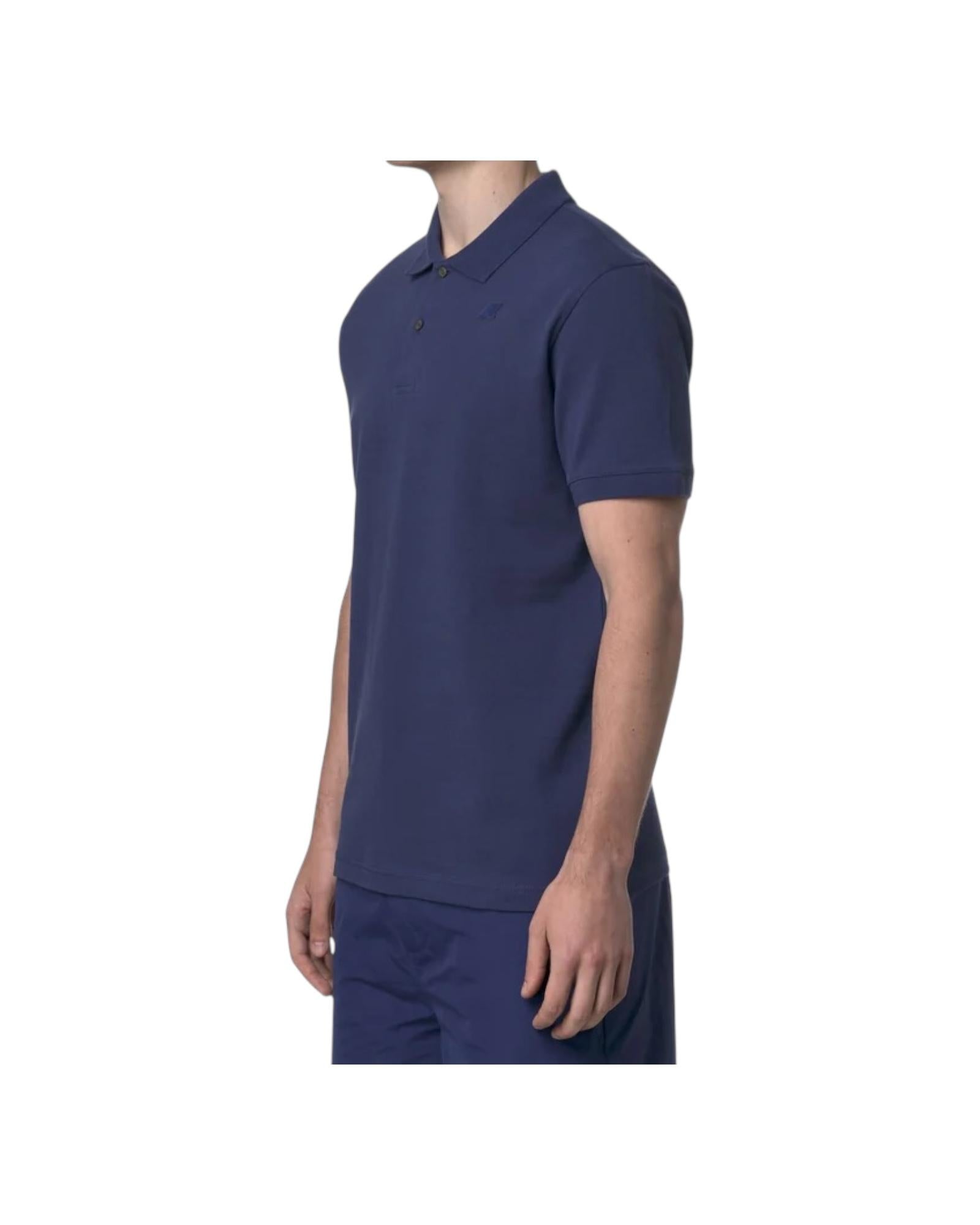 Amedee Pique tinta unita blue deep cobalt K5127BW 867 K-WAY 