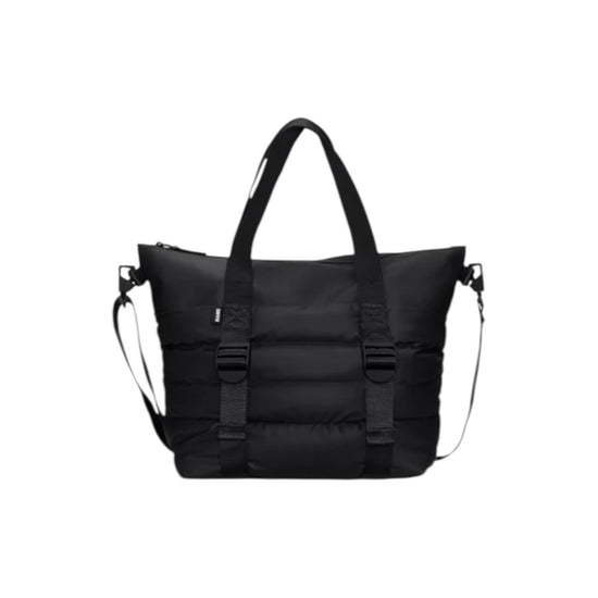 Puffer Mix Tote Bag Mini Black RA14010 BLA RAins 