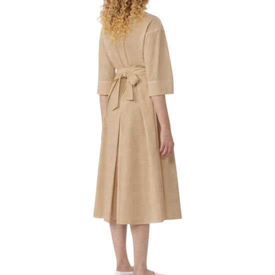 Abito chemisier midi in popeline di cotone Nocciola PADANA 035 MAX MARA WEEKEND 