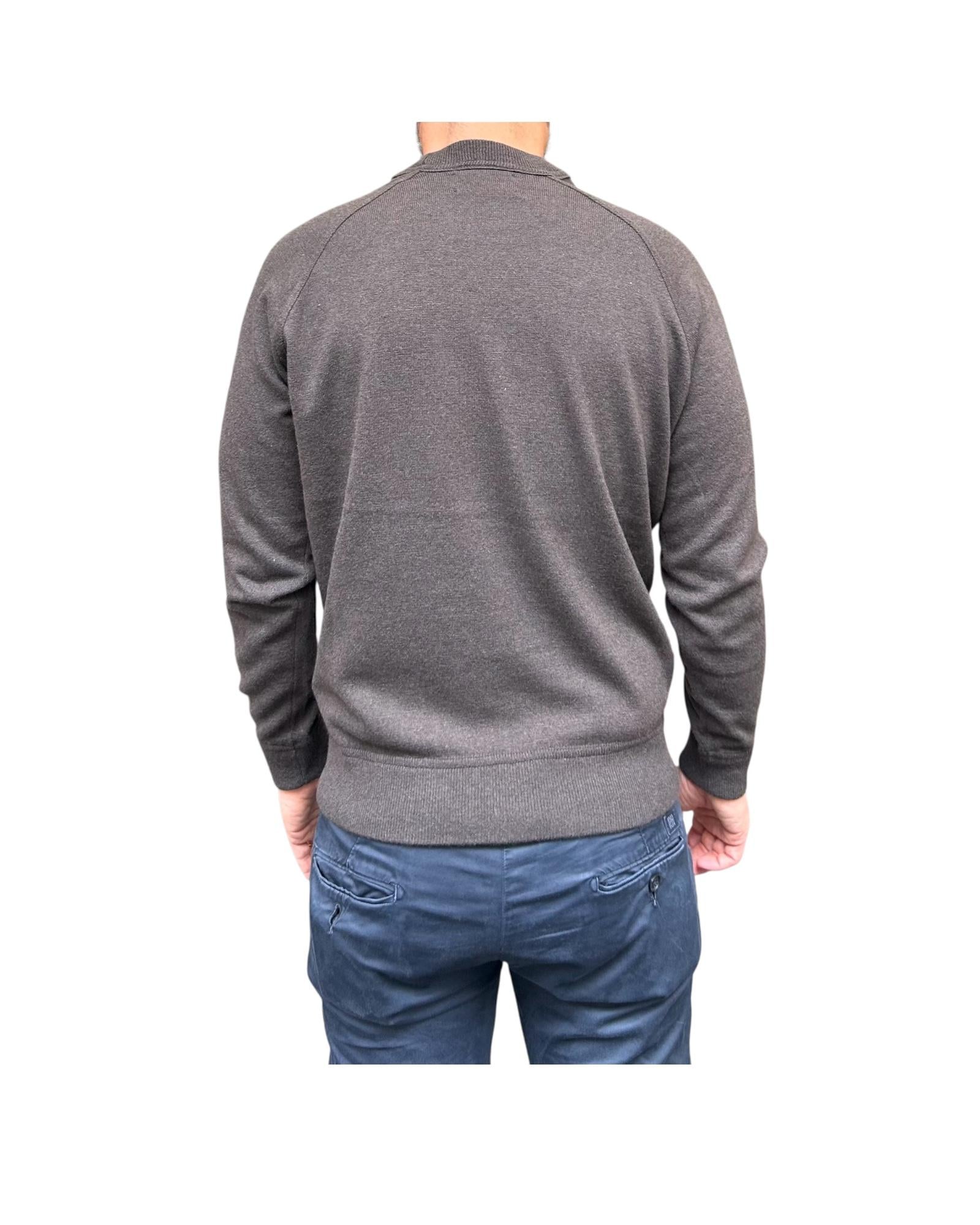 Maglione taglio felpa Dark brown W9009 DARK BROWN BL'KER