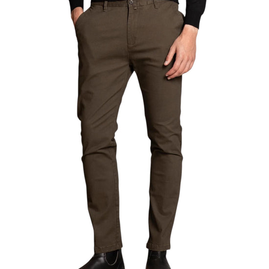 Pantalone in twill stretch Green BRYAN TWSC06 IMPURE 