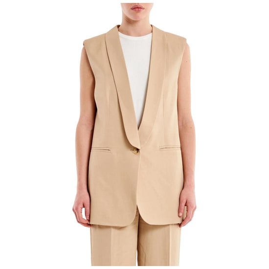 Gilet Smanicato Beige TAB0243 BEIGE VICOLO 