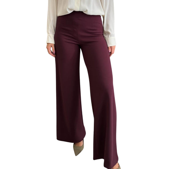 Pantalone a palazzo Bordeaux TF0356 BORDEAUX VICOLO 