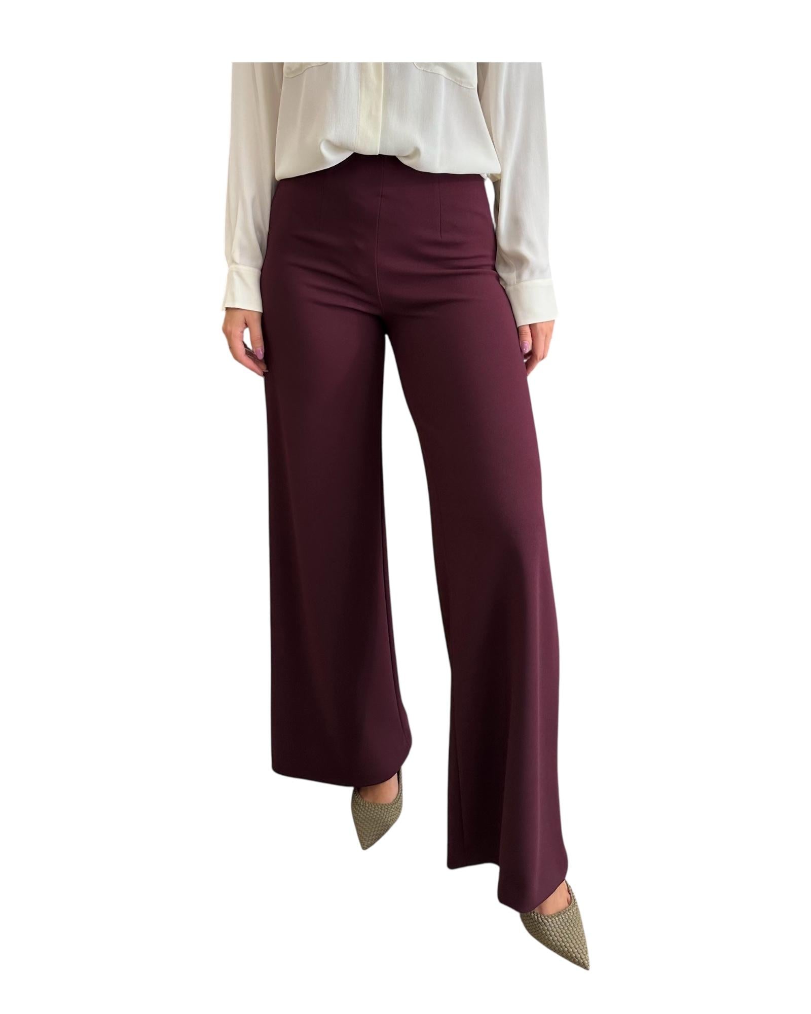 Pantalone a palazzo Bordeaux TF0356 BORDEAUX VICOLO 