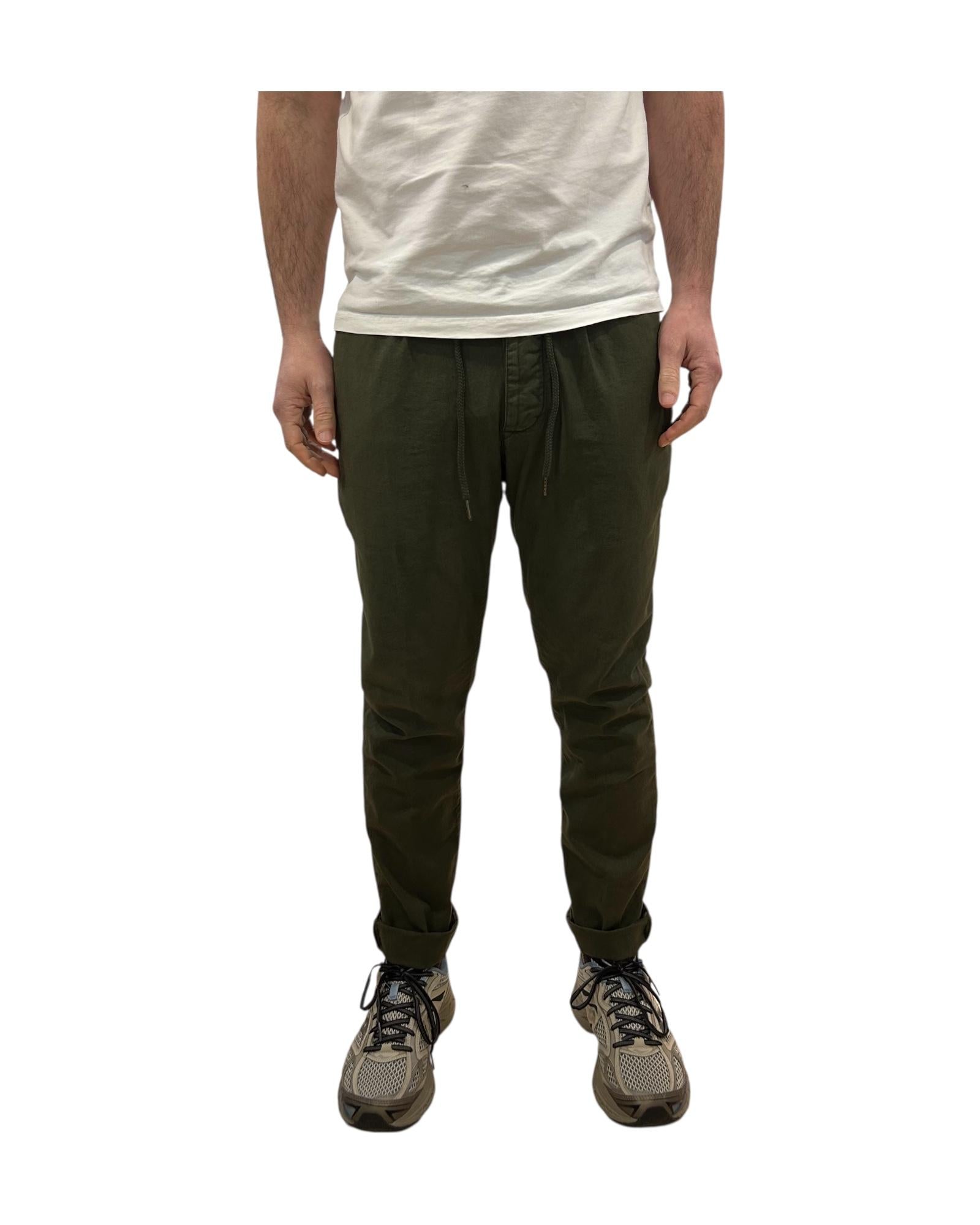 Pantalone Bristol misto lino Army 019 BRISTOL MISTO LINO OLD ARMY MODFITTERS 