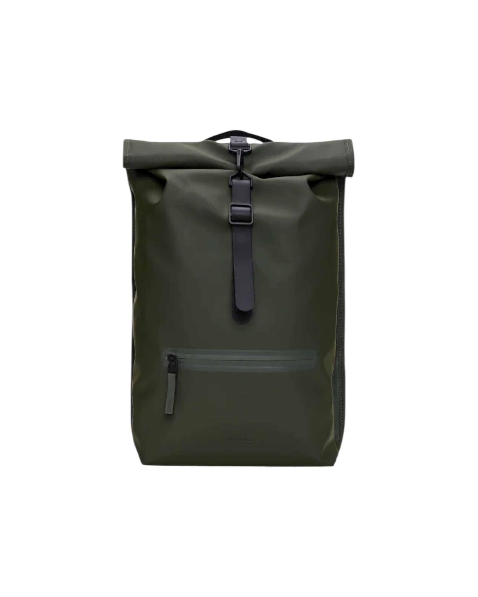 Zaino Rolltop Rucksack Green RA13320 GRE RAINS 