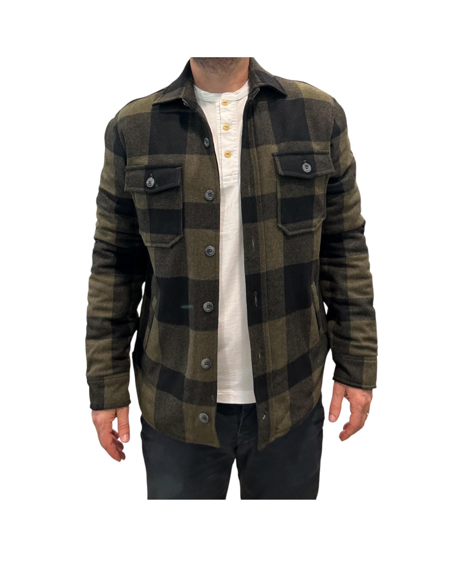 Giacca Denali in lana Check Green W5018 GREEN CHECK BL'KER 