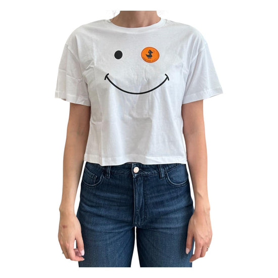 T-shirt crop Gilma bianco GILMA 00000 SAVE THE DUCK 