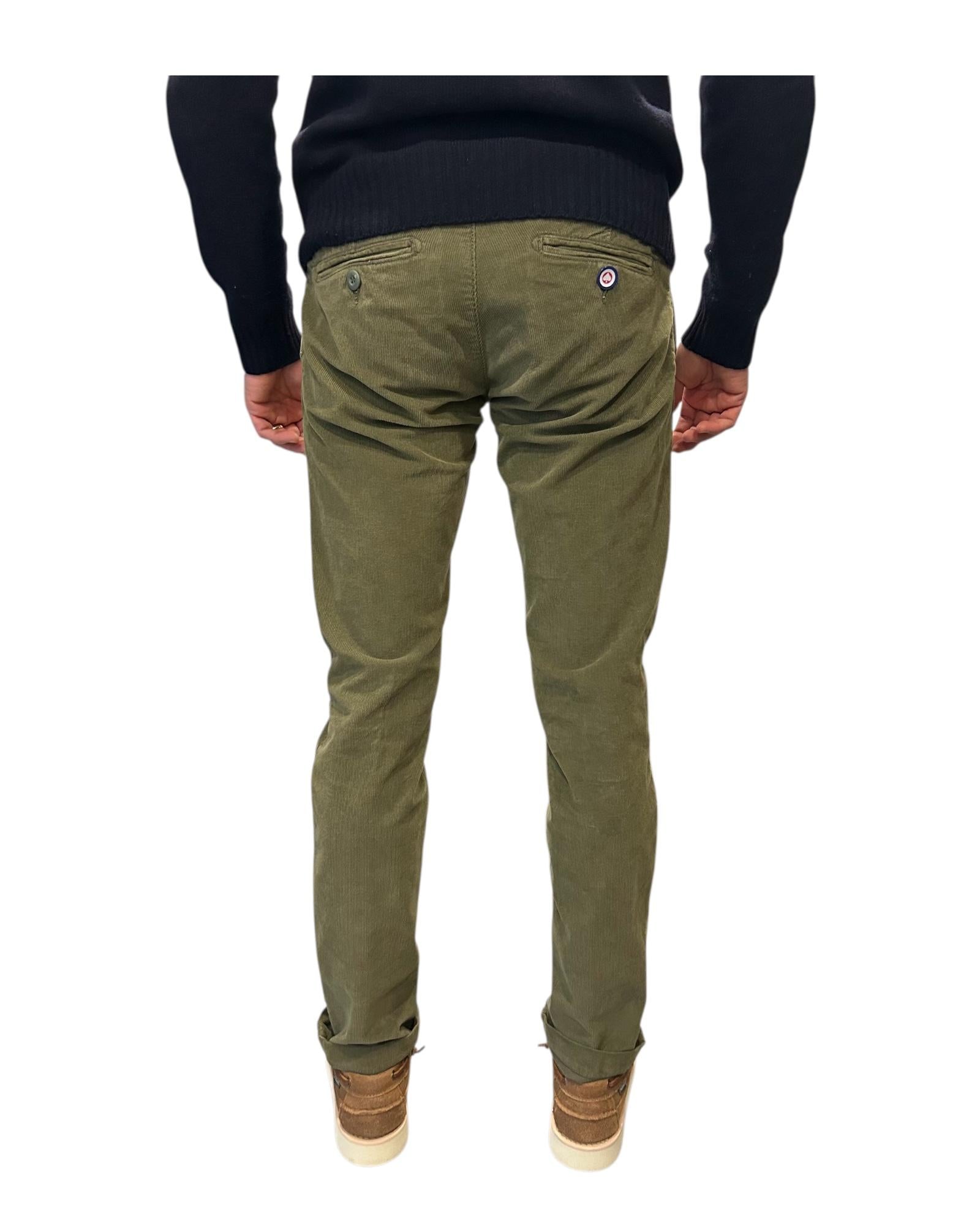 Pantalone Carnaby Velluto mille righe Military 004 CARNABY VELLUTO 1000 RIGHE MILITARY MODFITTERS 
