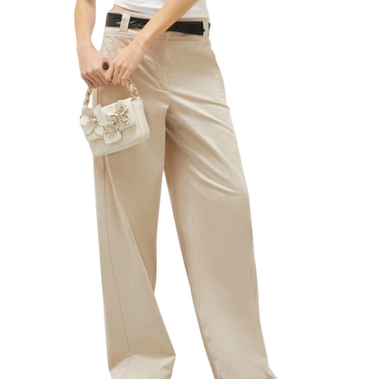Pantalone Soraia in raso stretch sabbia SORAIA 002 MARELLA 