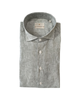 Simo Narrow Lines Men's Shirt White Green