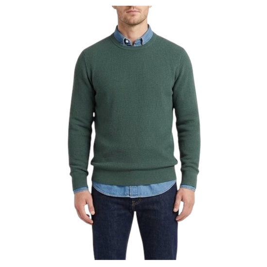 Maglia in cotone a nido d'ape Verde GIROCOLLO NIDO DAPE VERDE RE.VI.VAL 