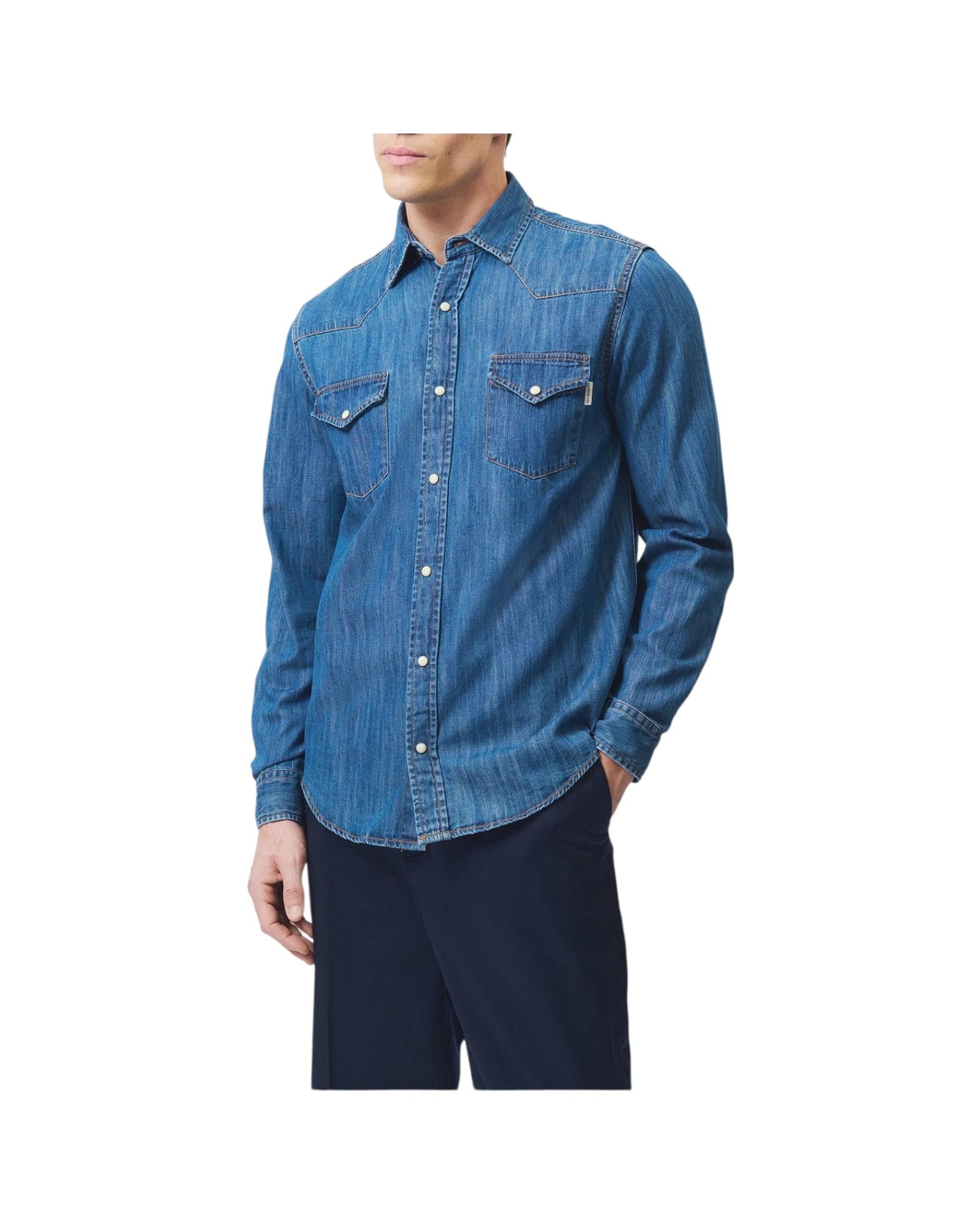 Camicia Martin Cobalt stone RRU400CG343161 C0999 ROY ROGER'S