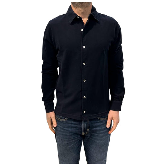 Camicia Uomo Portland Piquet Navy 6502 NAVY BL'KER 