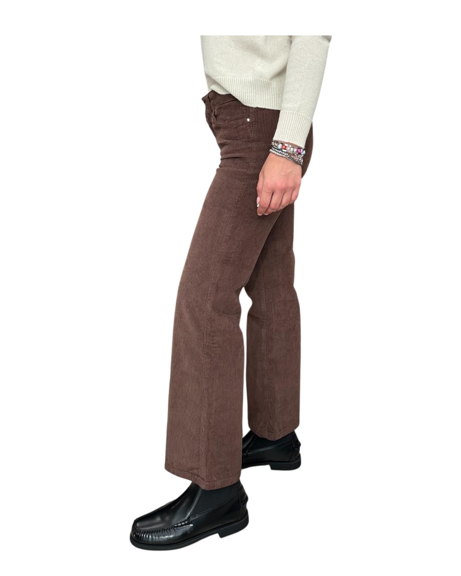 Pantalone Bellona in velluto Cannella BELLONA 5 CANNELLA God save denim 