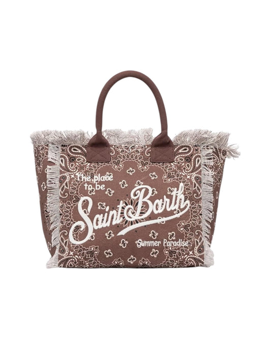 Borsa Vanity Bandana marrone VANI001 09485L MC2 SAINT BARTH 