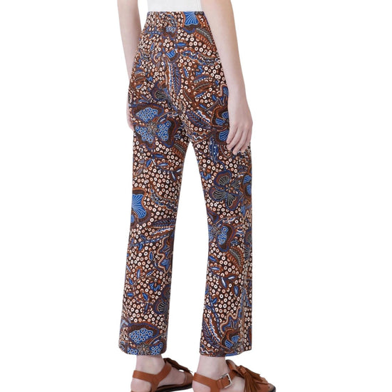 Pantalone in stuoia di cotone stampato DONDE 001 MAX MARA WEEKEND 