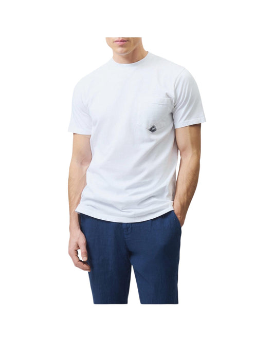 T-Shirt pocket in jersey Optic white RRU634CA160111 C0014 ROY ROGER'S 
