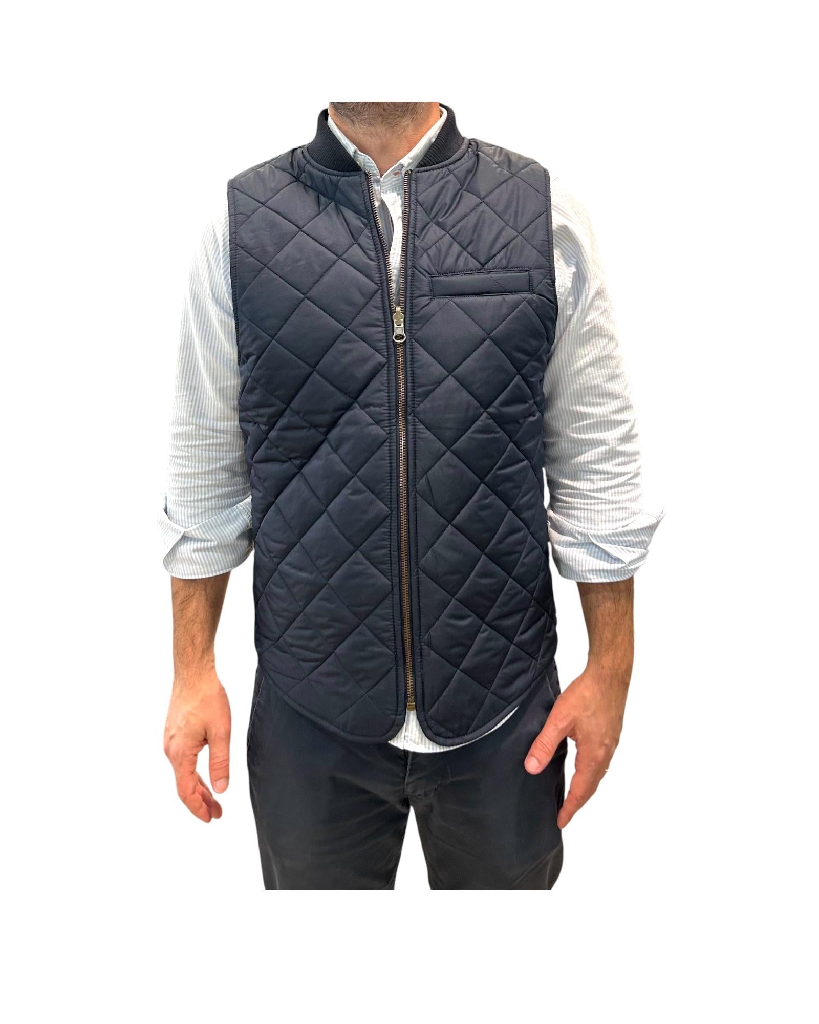 Gilet in lana reversibile Navy W5020 NAVY BL'KER 