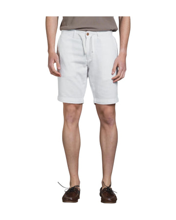 Bermuda in misto lino White NILS102 MLNC24 IMPURE 