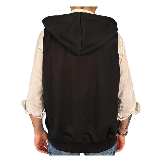 Gilet con cappuccio nero 503 NERO RE.VI.VAL 