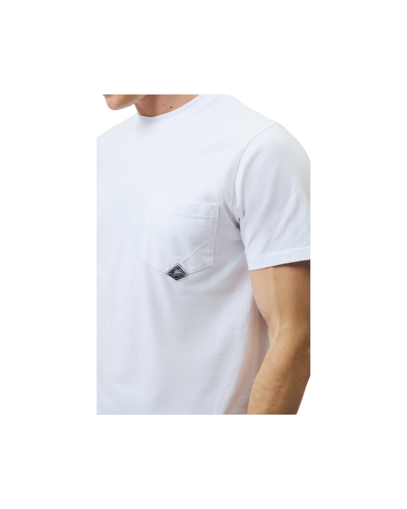 T-Shirt pocket in jersey Optic white RRU634CA160111 C0014 ROY ROGER'S 