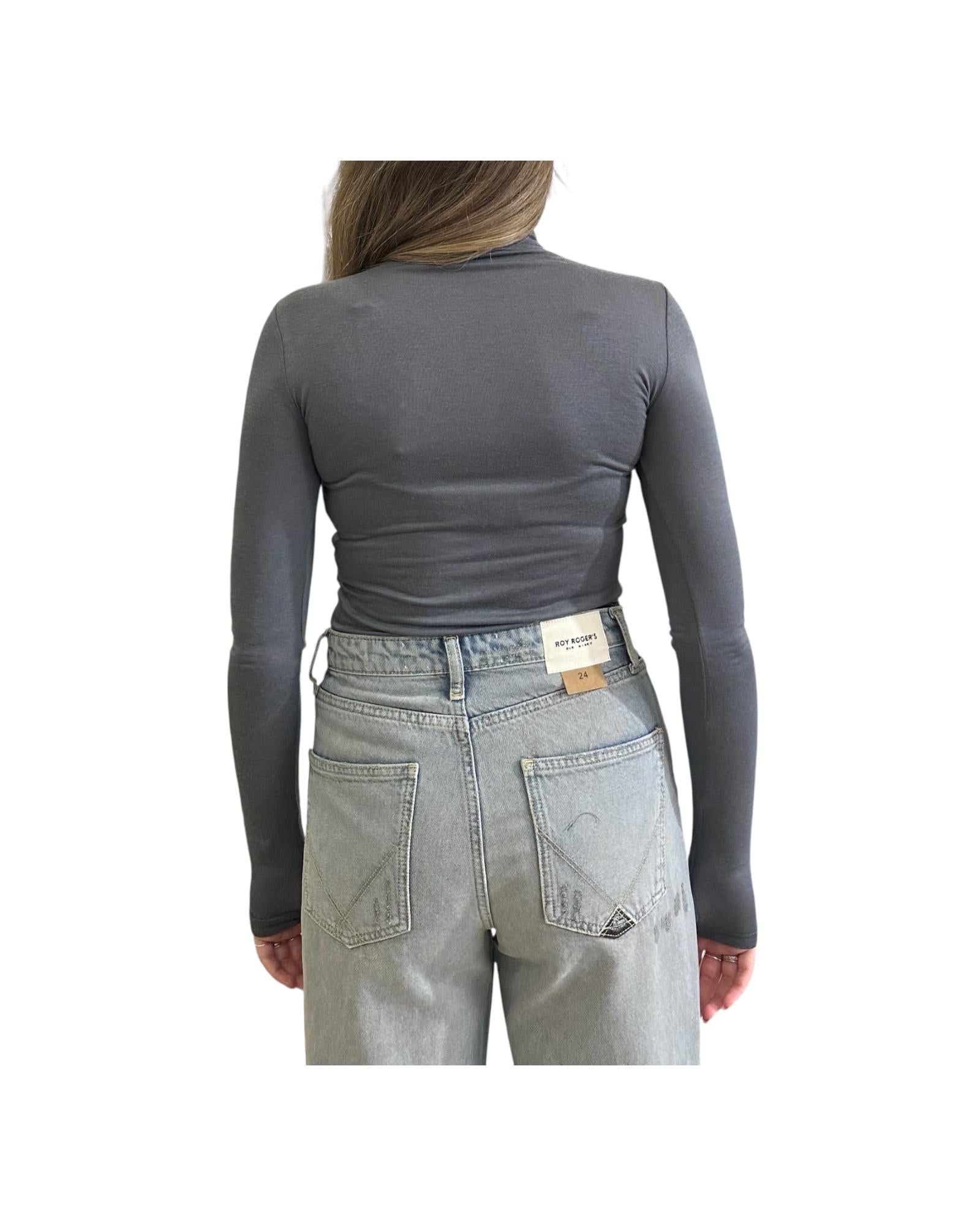 Maglia collo alto e manica lunga Grigio ADRIANNA 19 CHS 