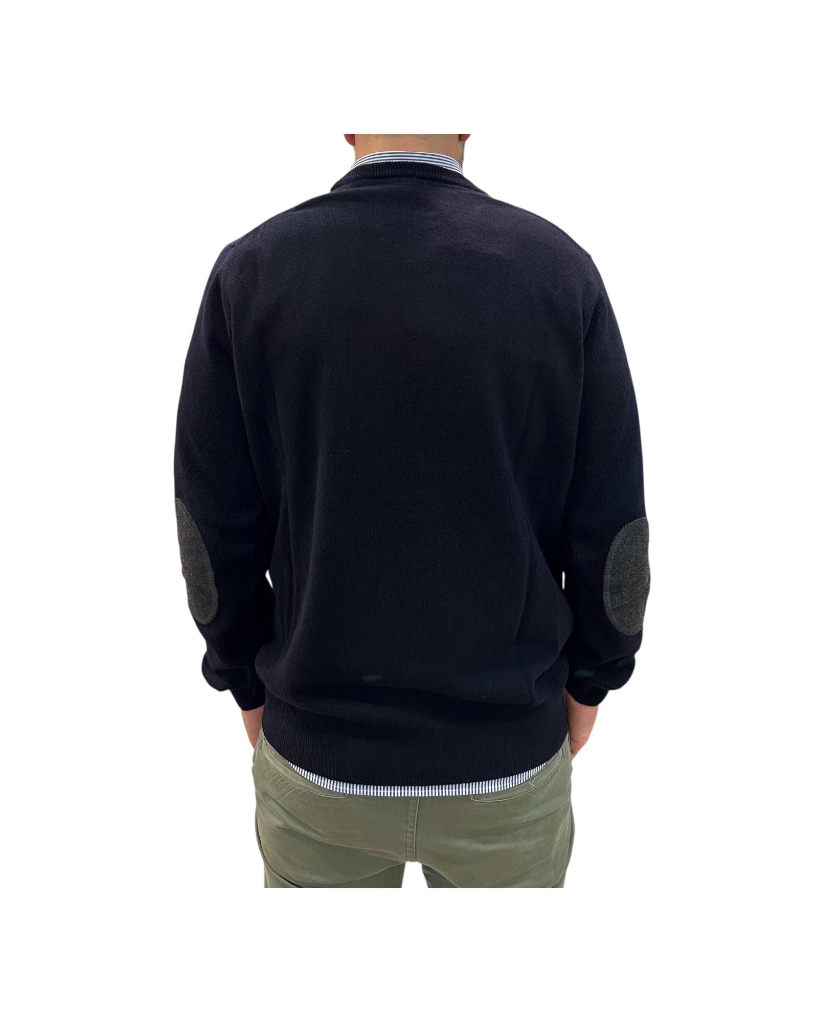 Maglione girocollo Blu 15055T 108 RETOIS 