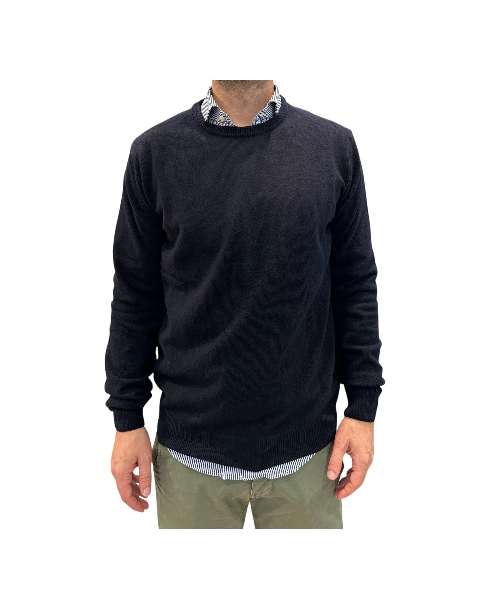 Maglione girocollo Blu 15055T 108 RETOIS