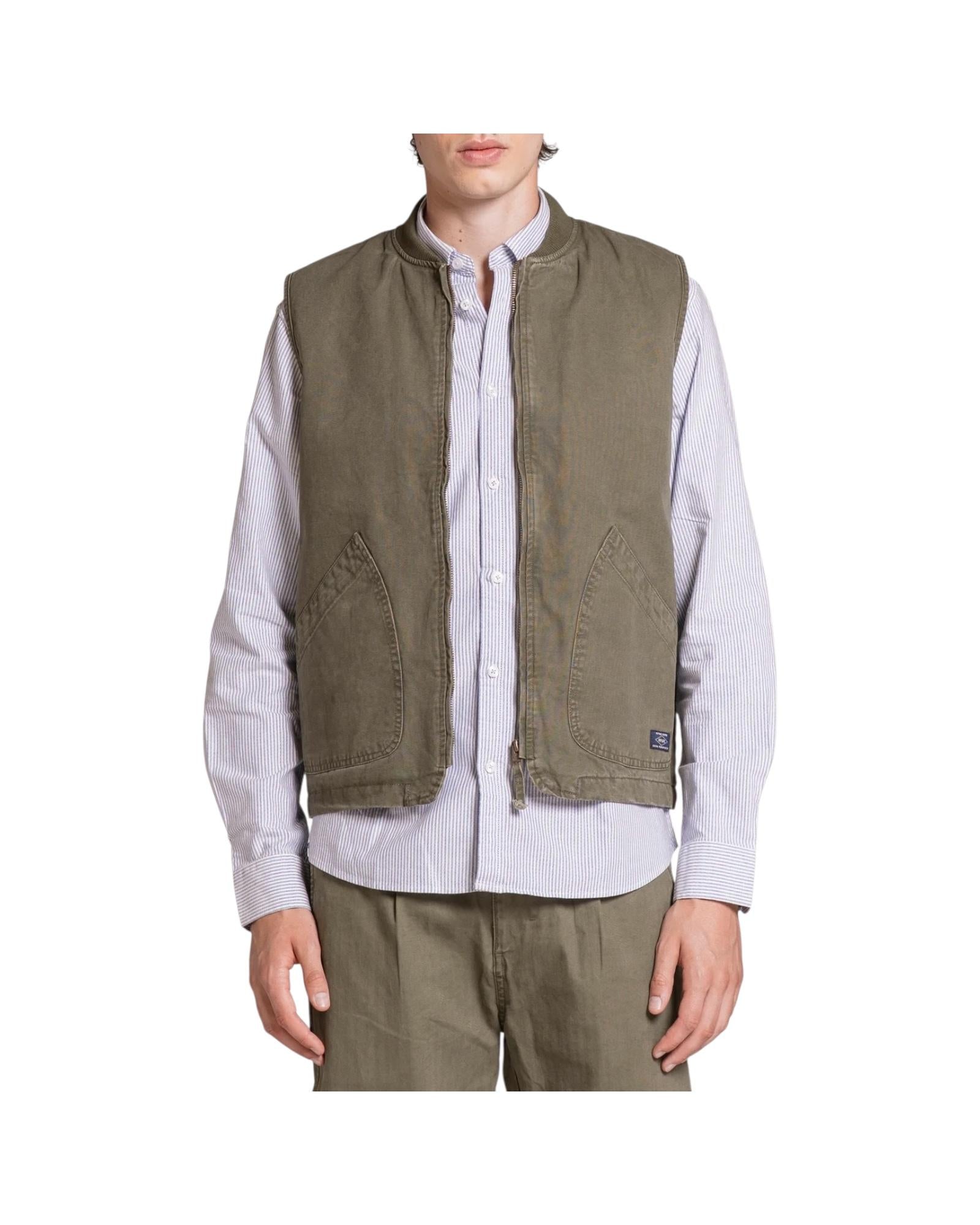 Gilet in canvas Military green TERRY CNVC03 IMPURE 