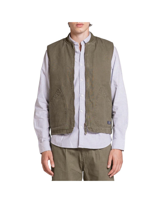 Gilet in canvas Military green TERRY CNVC03 IMPURE 