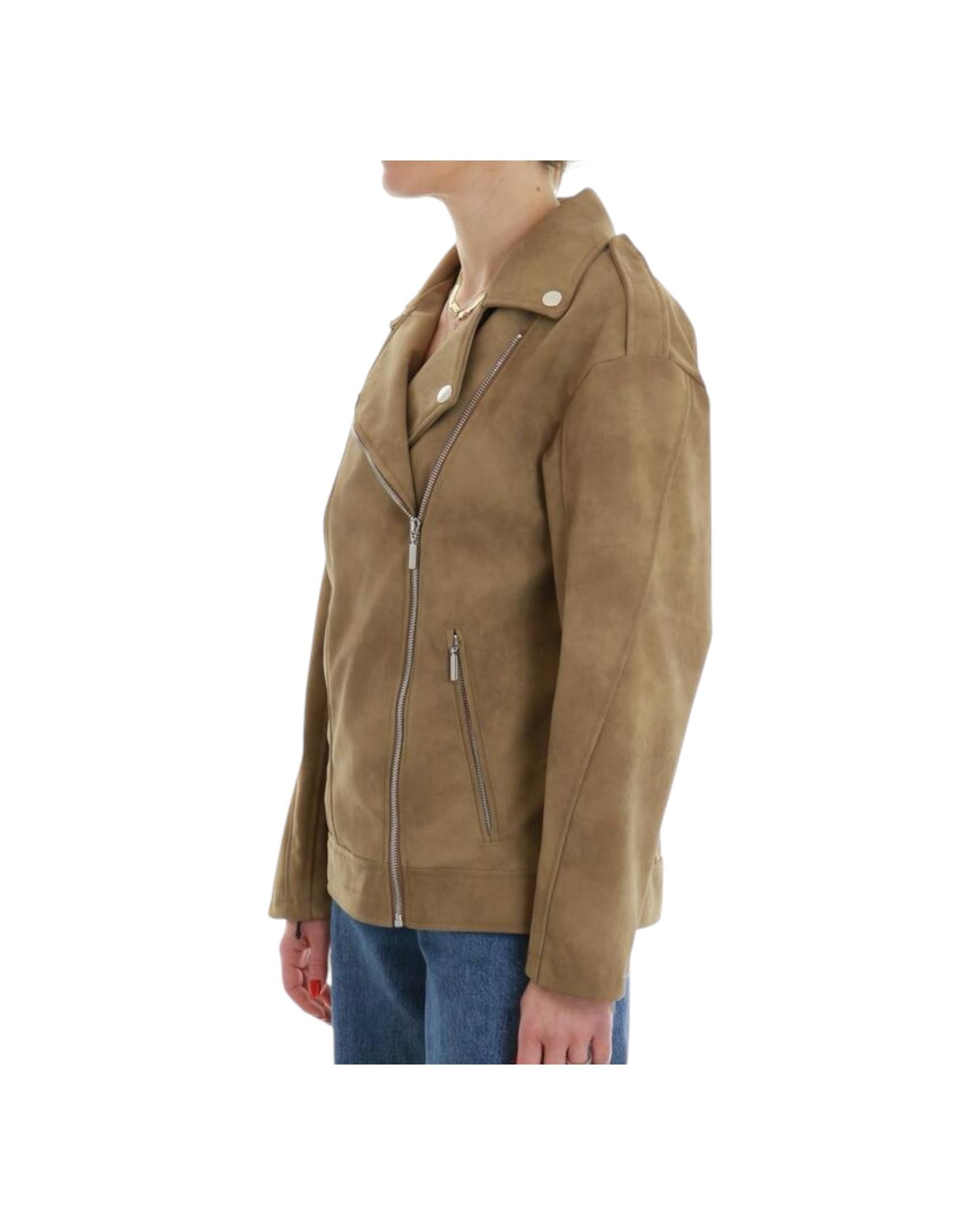 Beige leatherette jacket