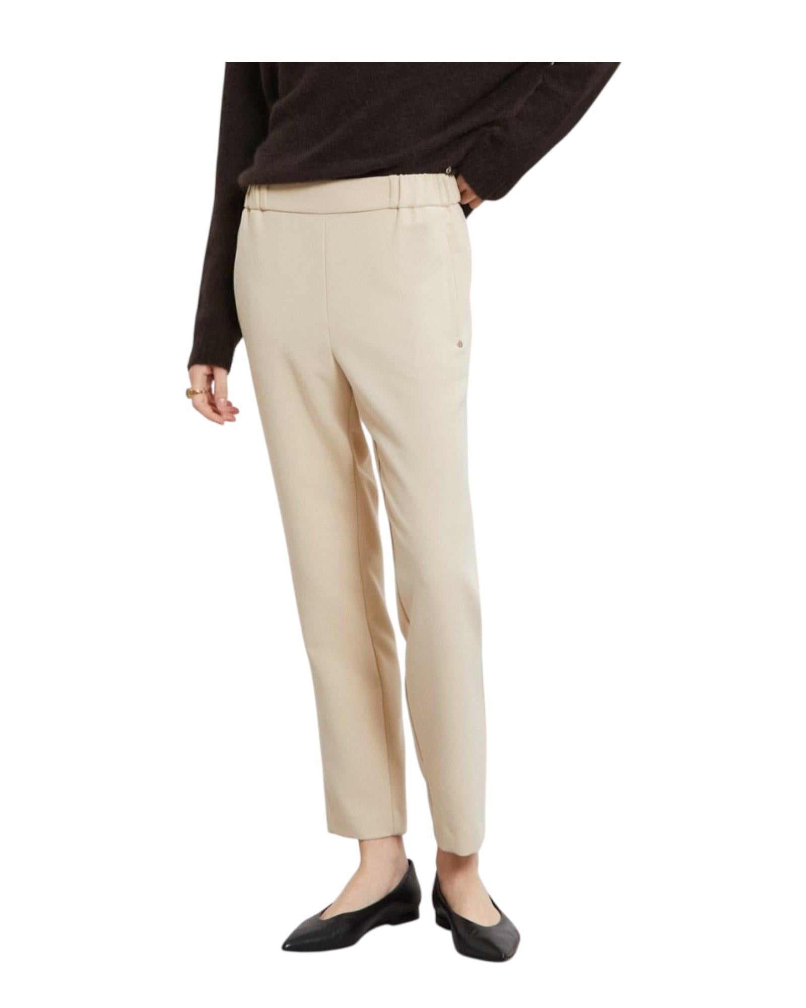 Pantalone alla caviglia Ecru LIM DP9613 ECRU OTTOD'AME