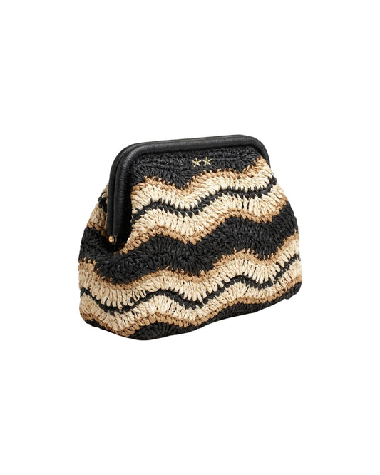 Clutch Bag in paglia Black SW0065 BLACK F**K 