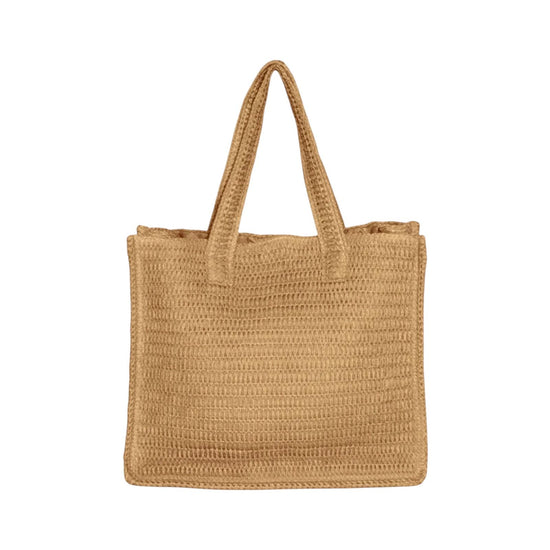 Shopping bag in rafia Beige SW0001 BEIGE F**K 