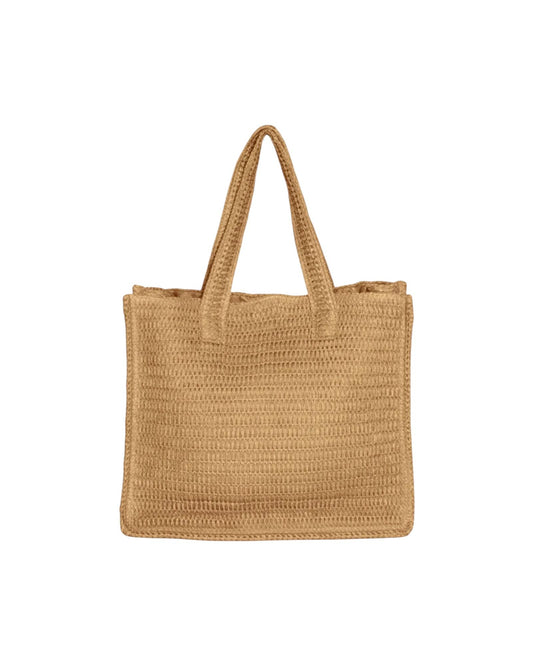 Shopping bag in rafia Beige SW0001 BEIGE F**K 
