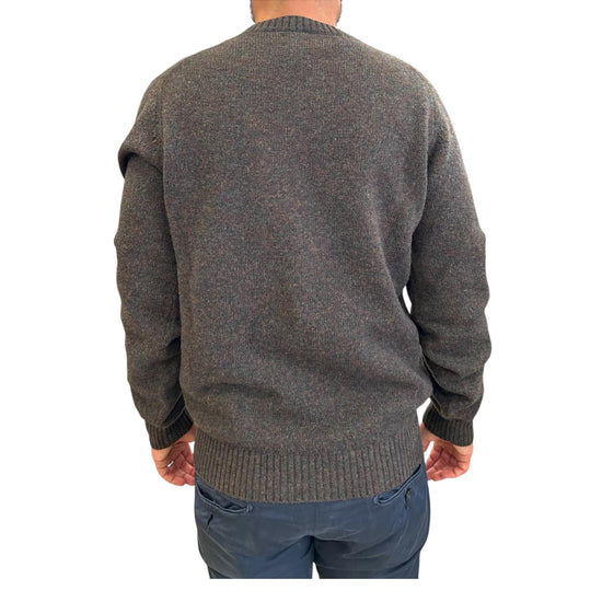 Maglione girocollo in lana Green W9001 GREEN BL'KER 