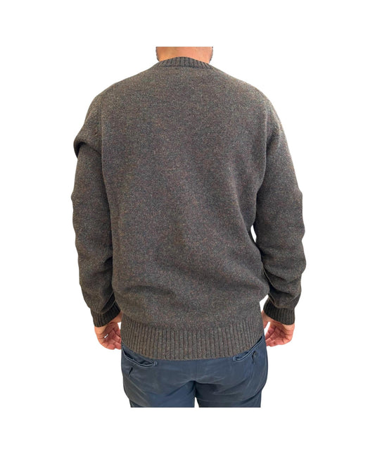 Maglione girocollo in lana Green W9001 GREEN BL'KER 